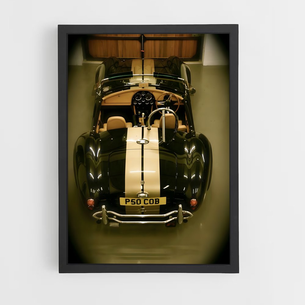 Poster Cobra Noire – affiche AC Cobra (vue 2)